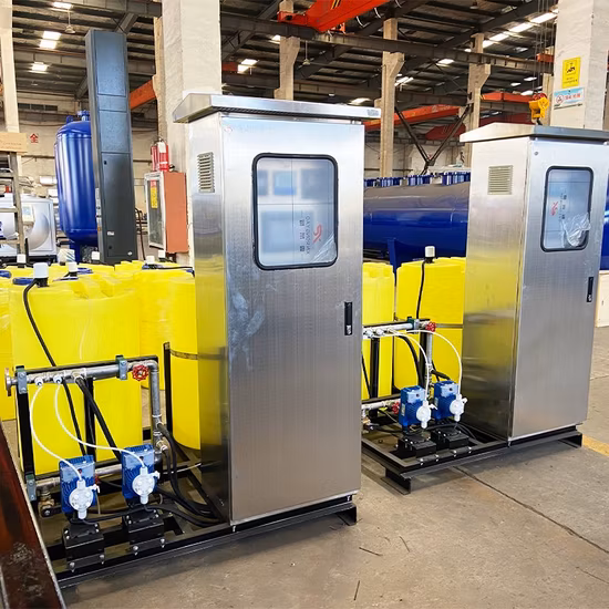 Sistema de dosagem de mistura química de monitoramento automático de ORP para tratamento de água