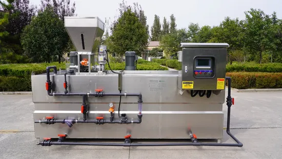 Sistema de dosagem química 3000L Sistema de mistura de floculante para tratamento de água